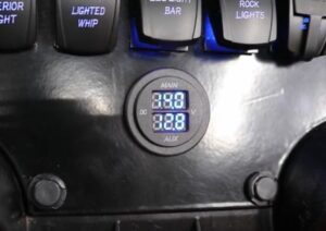 Dual display volt meter